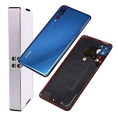 For Huawei P20 Pro - Replacement Battery Cover , Rear Panel With Camera Lens - Blue - Service Pack - 02351WRT