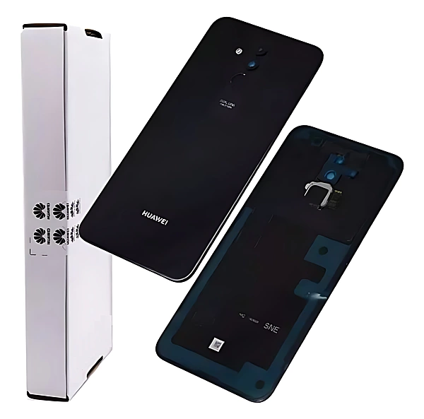 Genuine Huawei Mate 20 Lite - Replacement Battery Cover , Rear Panel With Camera Lens - Black - Service Pack - 02352DKP