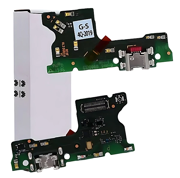 Genuine Huawei Y7 2019 - Replacement Charging Port Board With Microphone - Service Pack - 02352KCC