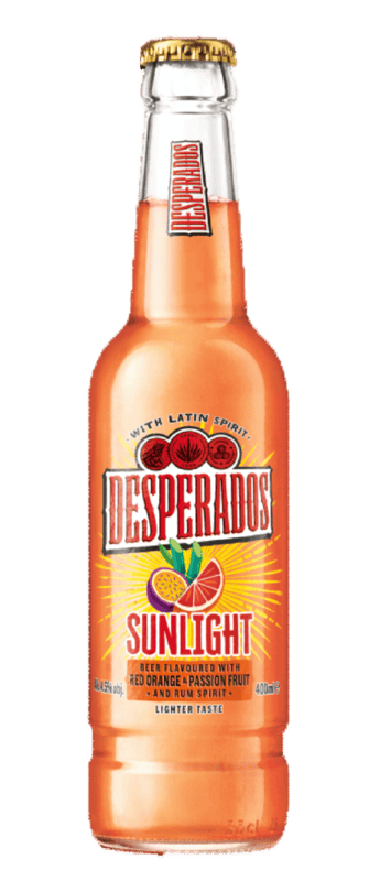 DESPERADOS SUNLIGHT RED ORANGE PASSION FRUIT 20x400ml NRB