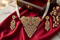 The Heritage Royal Meenakari & Pearl Statement Necklace Set