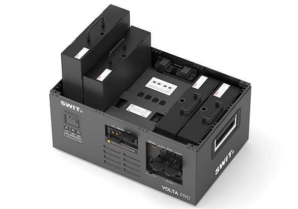 VOLTA PRO | 9KWh IP54 max2400W@AC+800W@DC Professional Robust Cascadable Hot-swappable Modular Battery with 2xAC+3xDC@48V, fast AC/Solar charging VOLTA PRO | 9KWh IP54 max2400W@AC+800W@DC Professional Robust Cascadable Hot-swappable Modular Battery with 2xAC+3xDC@48V, fast AC/Solar charging