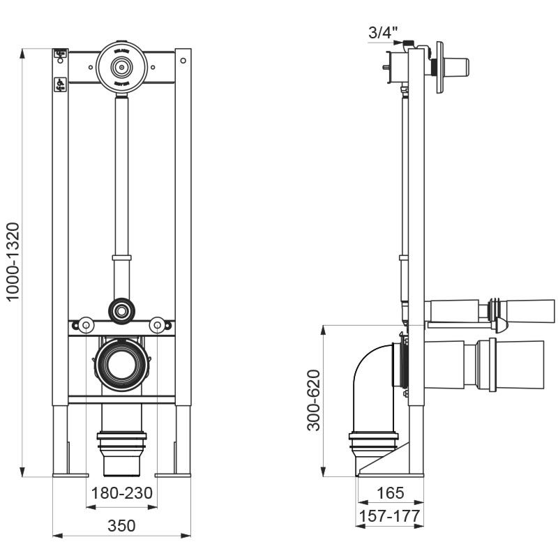 DELABIE pašnesošā TEMPOFIX 3 rāmju sistēma tualetēm (578405BE SP) DELABIE pašnesošā TEMPOFIX 3 rāmju sistēma tualetēm (578405BE SP)