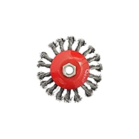 Bevel Twisted Knot Steel Wire Brush M14 115mm G00606 GEKO