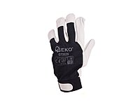 Leather Assembly Work Gloves, Goat Leather - Velcro, Size 10 G73529