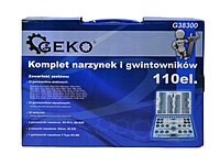 Metric Tap and Die Set M2-M18 110pcs G38300 Metric Tap and Die Set M2-M18 110pcs G38300