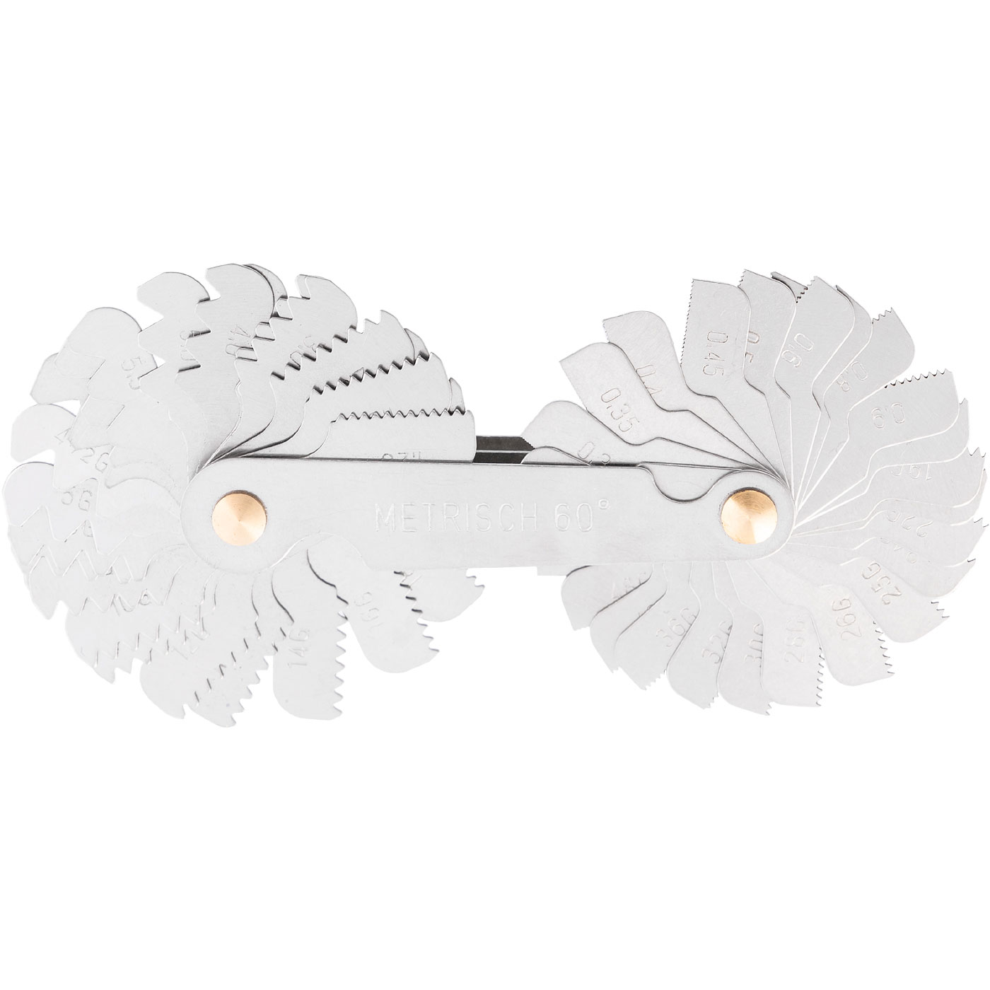 PITCH GAUGE 52 PCS 0,25 - 6 MM, 4 - 62 INCH RICHMANN C9039