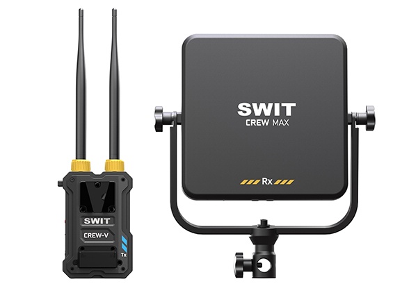 CREW-V MAX | 10000feet(3000m) 3rd Gen. professional Wireless FHD Video Transmission with Tx V-mount, Super Multicast, Super Anti-interference,  No-delay