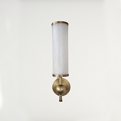 Alabaster Cylinder Wall Sconce
