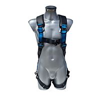 Veiligheidsharnas met 1 bevestigingspunt SP-111-QRB-SCAFF – zwart/blauw