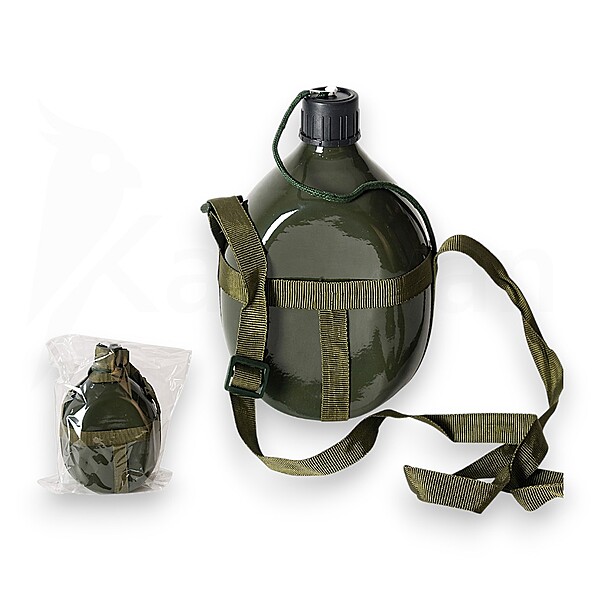 Cantimplora de Aluminio Estilo Militar – Botella para Líquido con Capacidad