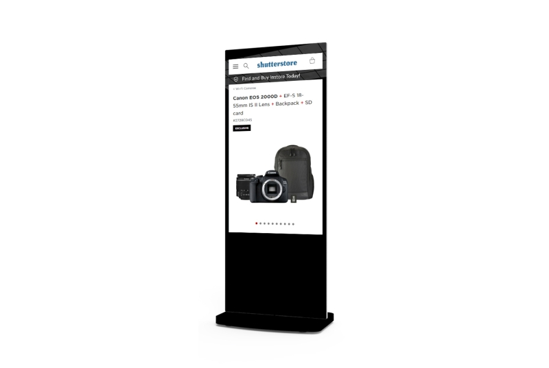 AllSee 55” Freestanding PCAP Touch Screen Poster