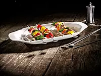 VILLEROY - BBQ Passion-Plat L avec support à brochettes