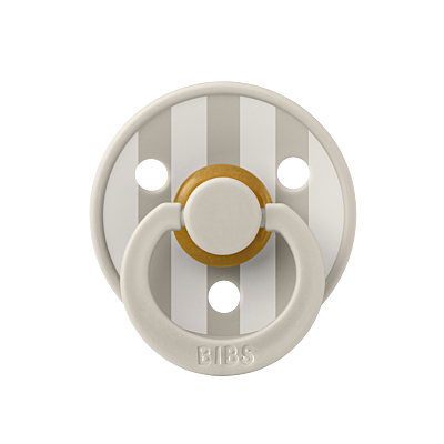 BIBS Pacifier Studio Colour 2 PACK Block Latex Size 2 Sand Mix