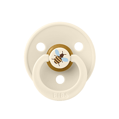 BIBS Pacifier Studio Colour 2 PACK Bumblebee Latex size 1 Ivory Mix