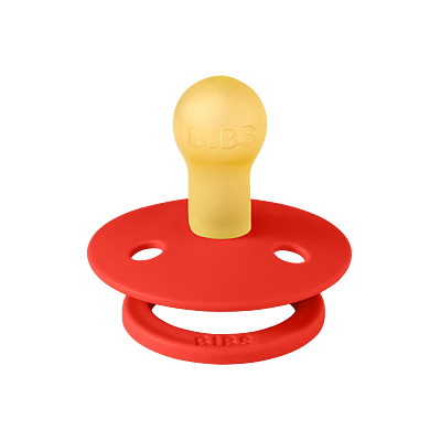 BIBS Pacifier Colour Latex Size 1 Candy Apple