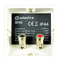 Adastra BH6-W Indoor/Outdoor IP44 Background Speakers 70W /8 Ohms White Pair