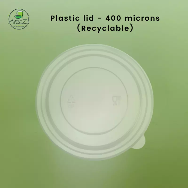 400 microns Plastic Lid for 26 - 35 oz Salad Bowls - Box