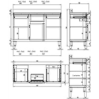 Mesa Estanteria Cafet. Ma-1060