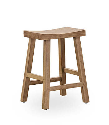 Charles Teak Counter Stool
