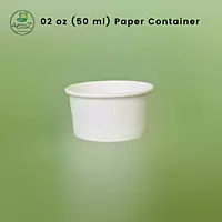 02 oz (50 ml) Paper Container Box - White