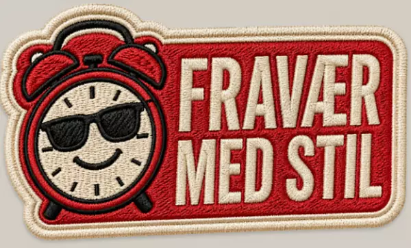 Brodert Merke Fravaer Med Stil