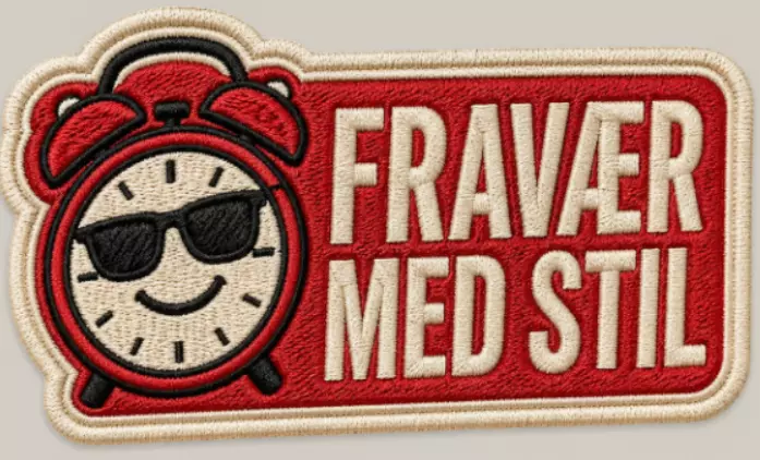 Brodert Merke Fravaer Med Stil