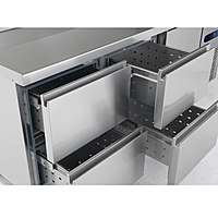 Mesa Snack Serie 600 refrigerada con cajones