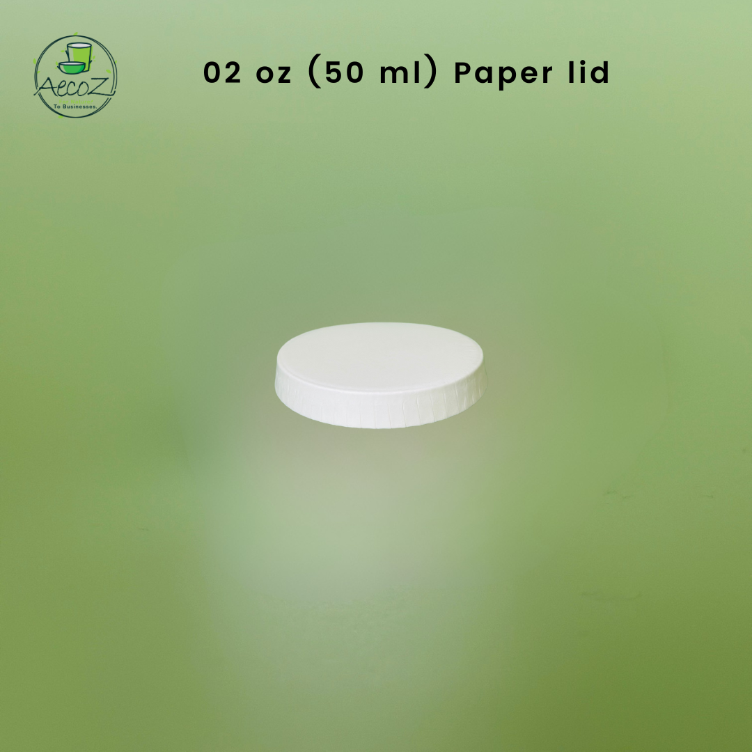02 oz (50 ml) Paper lid Box - White