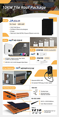 10KW Tile Roof Package(Excluding Installation) 10KW Tile Roof Package(Excluding Installation)