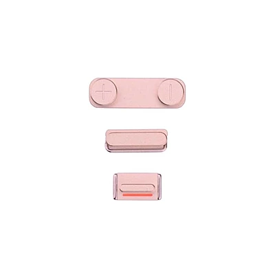 Apple iPhone SE - Replacement Button Set (Power, Volume and Mute Switch) - Rose Gold