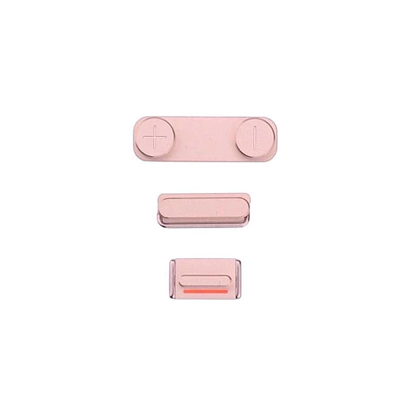 Apple iPhone SE - Replacement Button Set (Power, Volume and Mute Switch) - Rose Gold