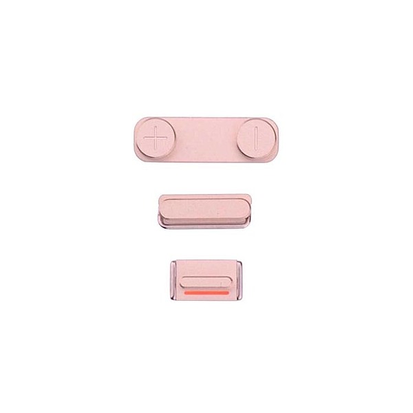 Apple iPhone SE - Replacement Button Set (Power, Volume and Mute Switch) - Rose Gold