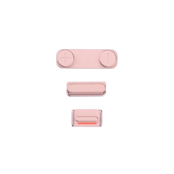 Apple iPhone SE - Replacement Button Set (Power, Volume and Mute Switch) - Rose Gold
