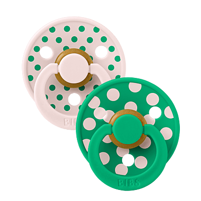 Bibs Studio Colour 2pack Polka Latex S1 Petal/Cactus Bibs Studio Colour 2pack Polka Latex S1 Petal/Cactus