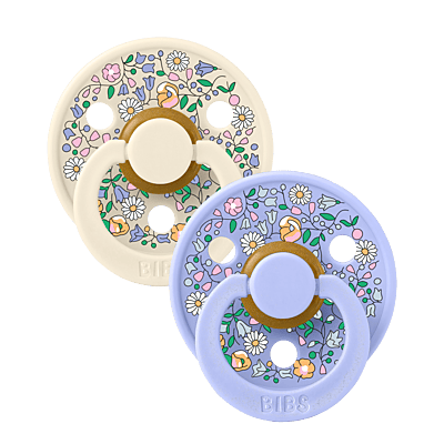 Bibs x Liberty 2 Pack Colour Chloe Meadow Latex Size 2 Ivory Mix Bibs x Liberty 2 Pack Colour Chloe Meadow Latex Size 2 Ivory Mix