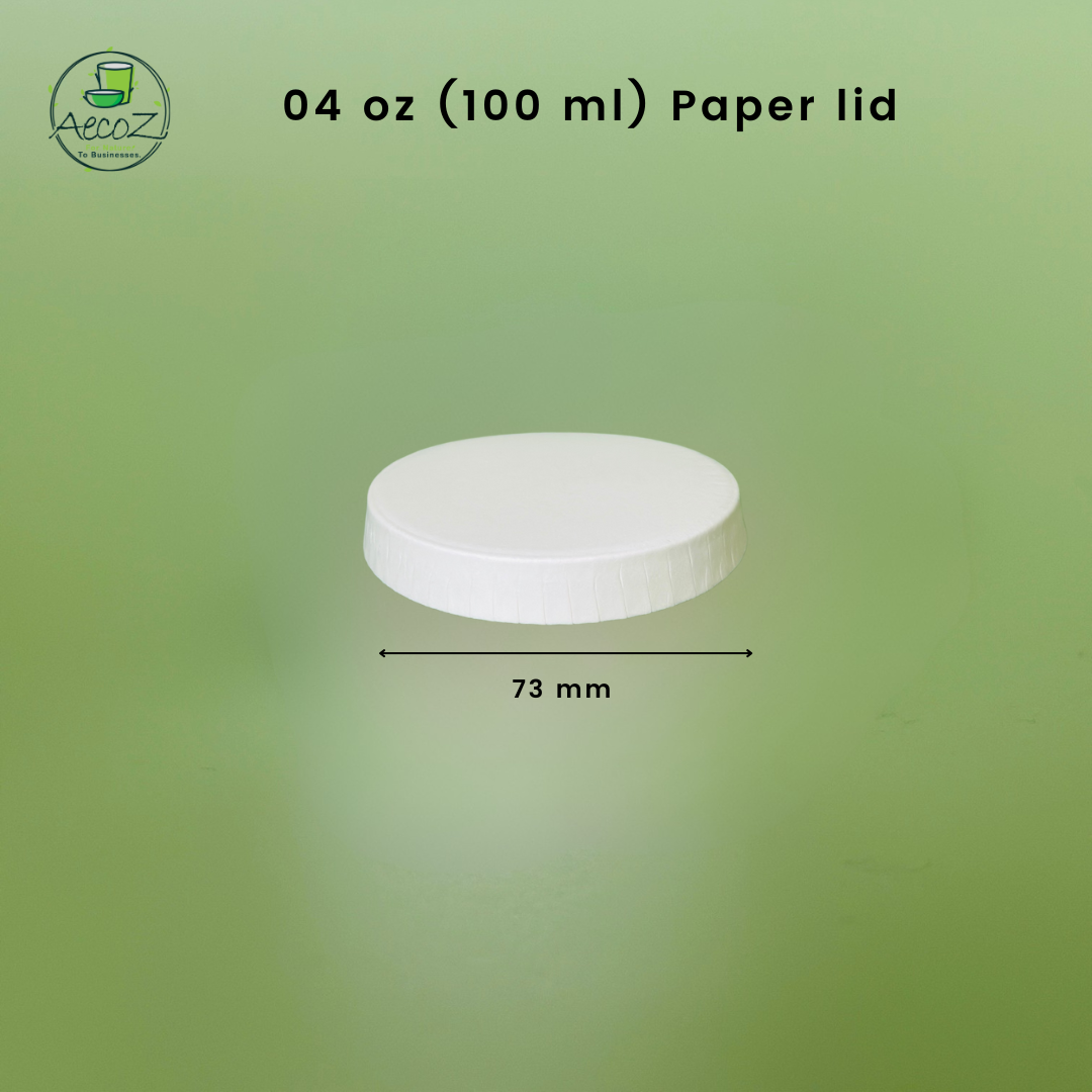 04 oz (100 ml) Paper lids - Box