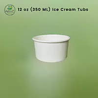 12 oz (350 ML) Paper Container Box - White