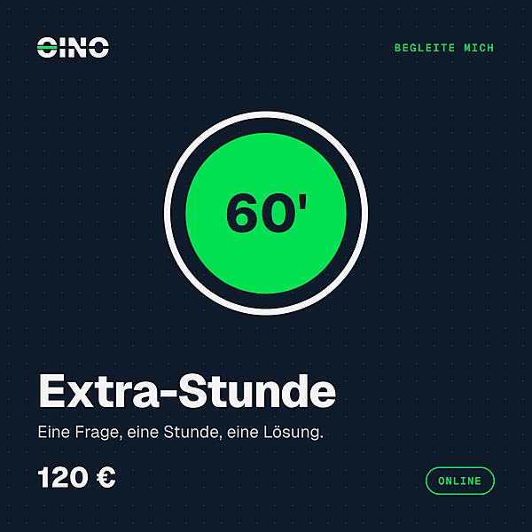 Begleite mich · Extra-Stunde 60 Minuten
