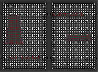 METAL WORKSHOP TOOLBOARD 80x60cm KD11896