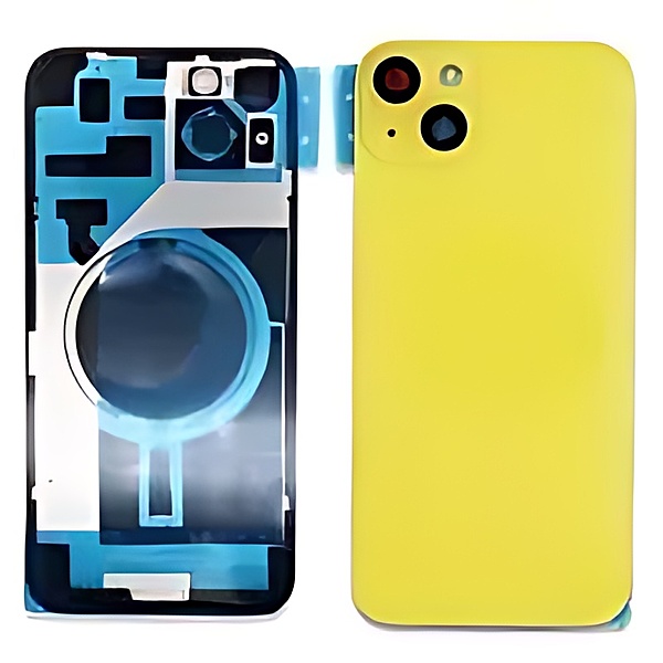 Apple iPhone 14 Plus - Replacement Back , Rear Glass With Camera Lens & Brackets - No Logo - Yellow