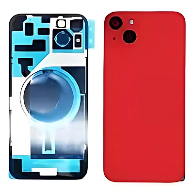 Apple iPhone 14 Plus - Replacement Back , Rear Glass With Camera Lens & Brackets - No Logo - Red