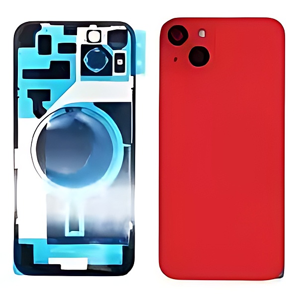 Apple iPhone 14 Plus - Replacement Back , Rear Glass With Camera Lens & Brackets - No Logo - Red