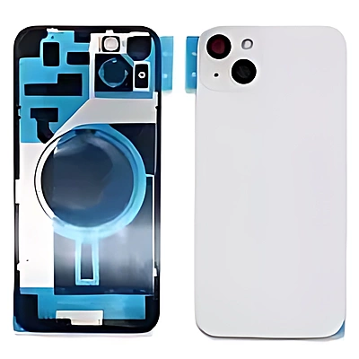 Apple iPhone 14 Plus - Replacement Back , Rear Glass With Camera Lens & Brackets - No Logo - Starlight