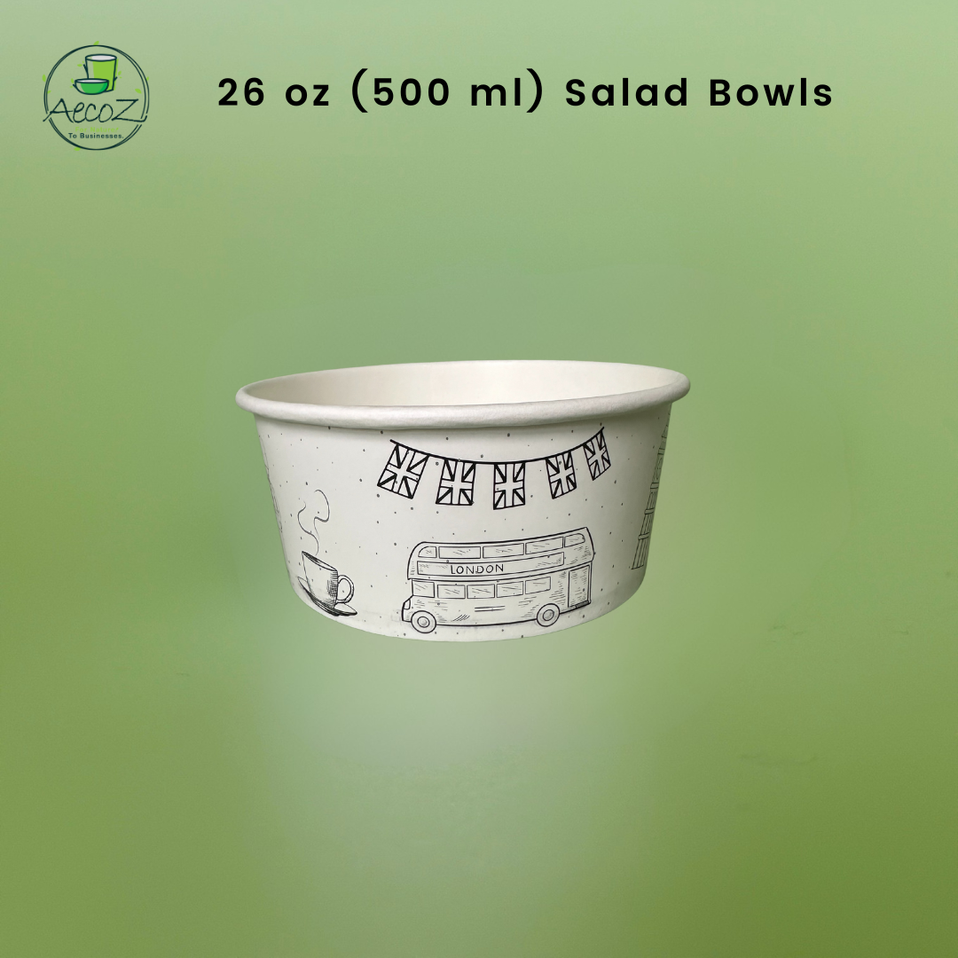 26 oz (750 ml) Printed salad container - Box
