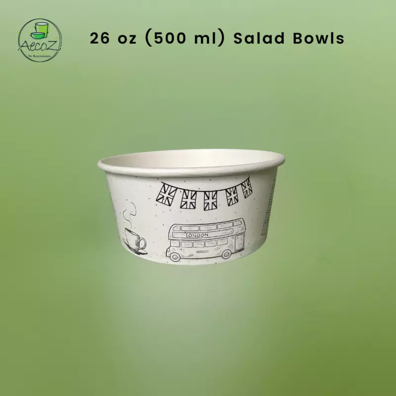 26 oz (750 ml) Printed salad container - Box