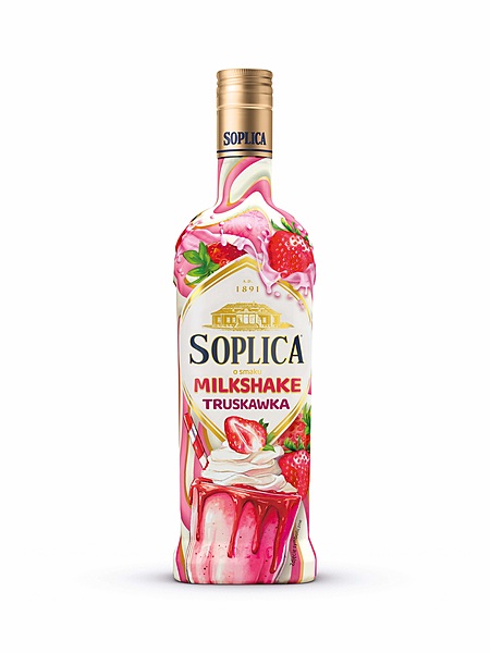 W/SOPLICA MILK STRAWBERRY 15% 0.5L/15