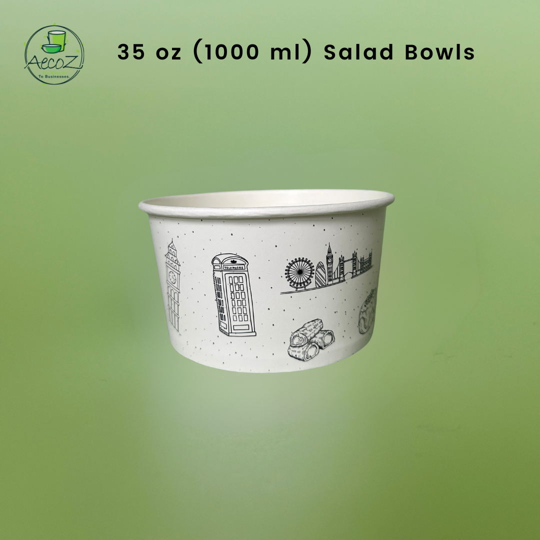 35 oz(1000 ml) Printed salad container - Box