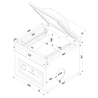 Envasadoras al vacío VAKSIC-20 L 2A E