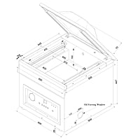 Envasadoras al vacío VAKSIC-20 2A E
